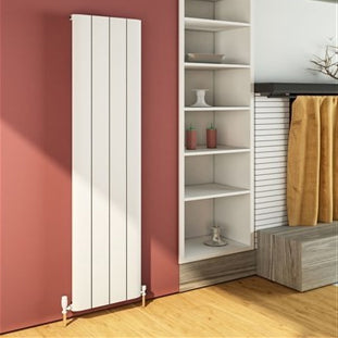 Peretti 1800 x 375mm Aluminium Radiator - Matt White