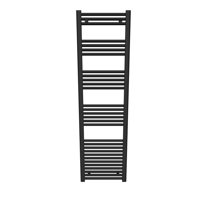 Lazzarini Silea 1800 x 500mm Straight Heated Towel Rail - Matt Black