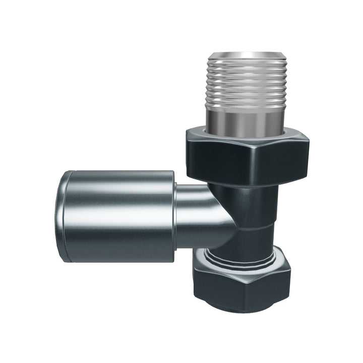 Eliseo Ricci Minimalistic Straight Radiator Valve - Anthracite