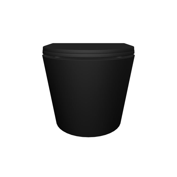 Geberit Duofix 1.12m Wall Hung WC Frame 3 in 1 Deal with Black Flush Plate and Black Wall Hung Toilet