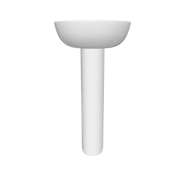 Ari 450mm 1 Tap Hole Basin &amp; Full Pedestal