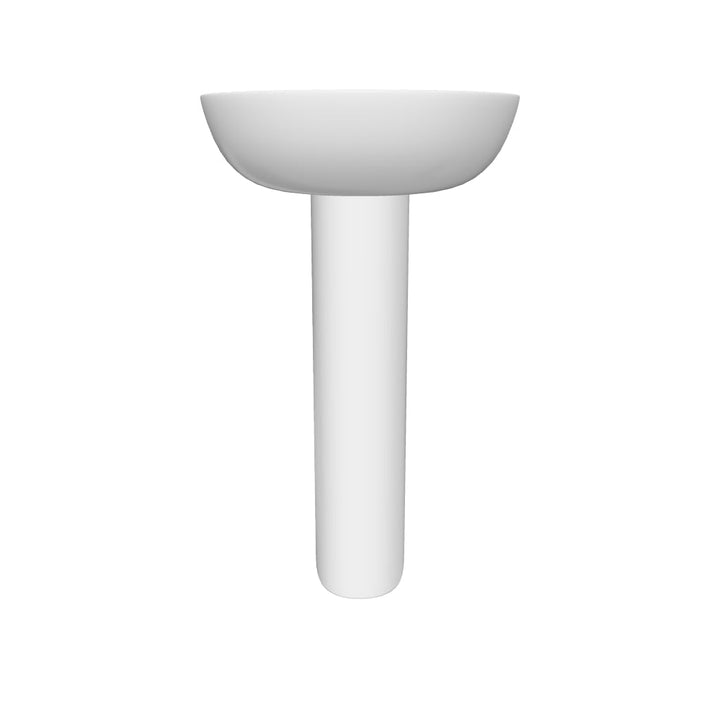 Ari 500mm 1 Tap Hole Basin &amp; Full Pedestal
