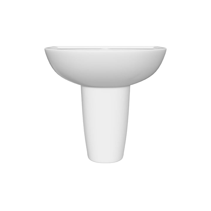 Ari 500mm 1 Tap Hole Basin &amp; Semi Pedestal