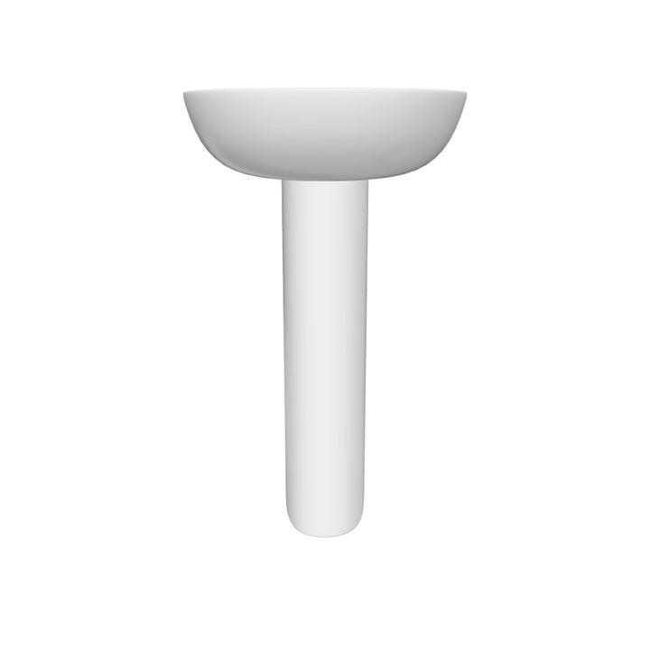 Ari 550mm 1 Tap Hole Basin &amp; Full Pedestal