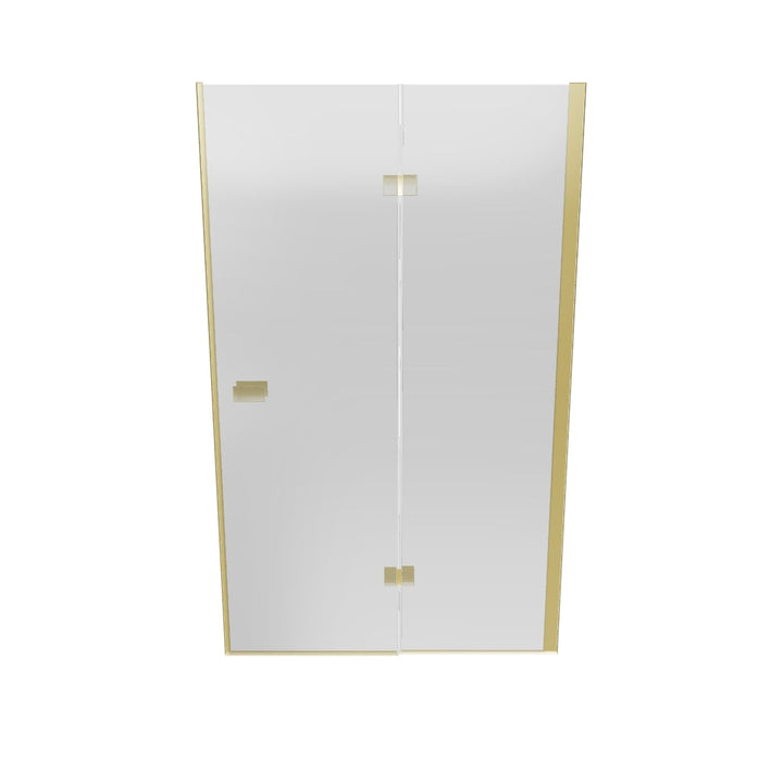 Dawn Athena 1200mm Hinged In-Line Shower Door - Brushed Brass