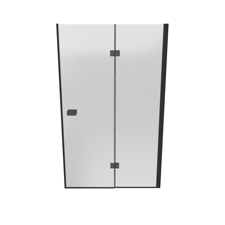 Dawn Athena 1200mm Hinged In-Line Shower Door - Black