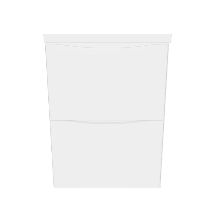 Happi 600mm Floor Standing Vanity Unit &amp; Basin - Gloss White