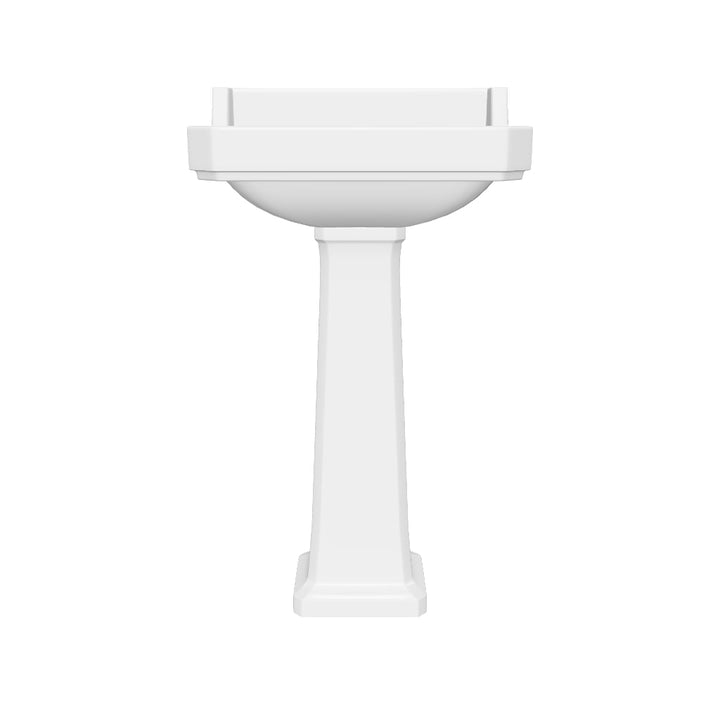 Richmond 500mm 2 Tap Hole Basin &amp; Pedestal