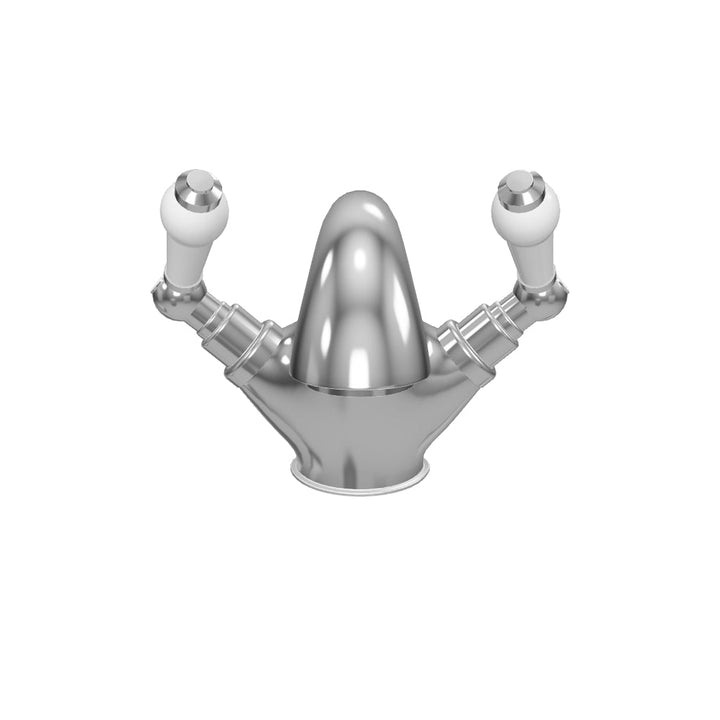 Eliseo Ricci Newbury Basin Mixer - White Handles