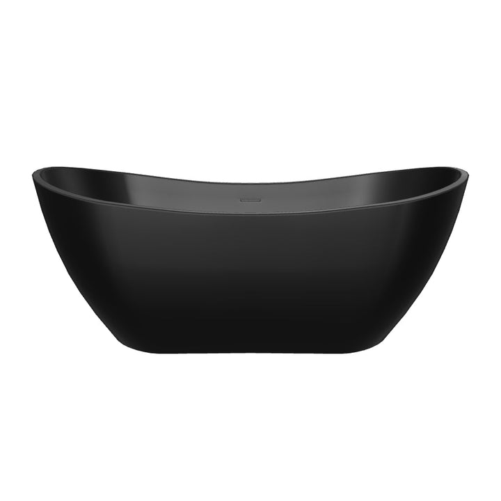 Viktor Benson Taha 1700 x 730mm Freestanding Bath - Matt Black