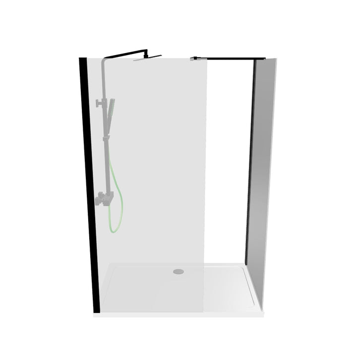 Kiimat Complete 900mm Walk In Shower Bundle with Chrome Shower