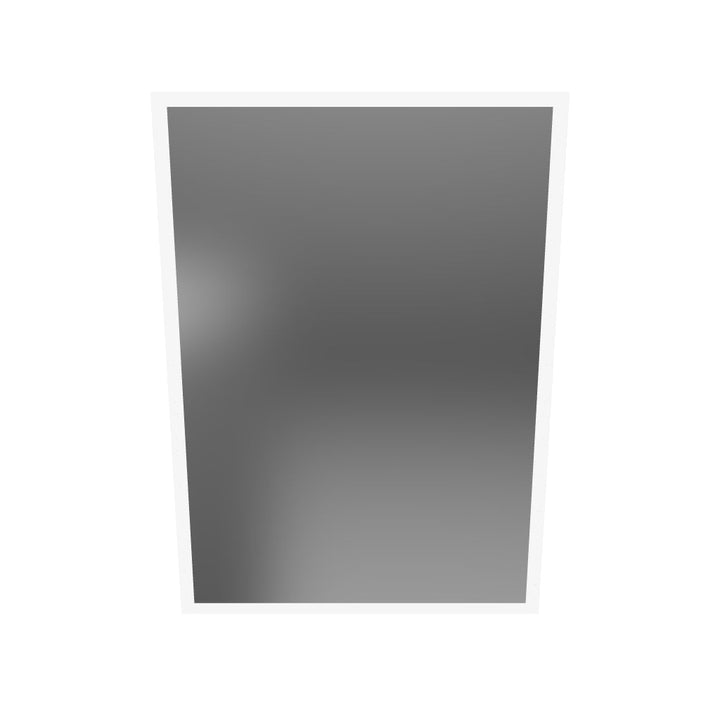 Bella LED Mirror Cabinet 700 x 500mm Single Door and Shaver - Matt Silver