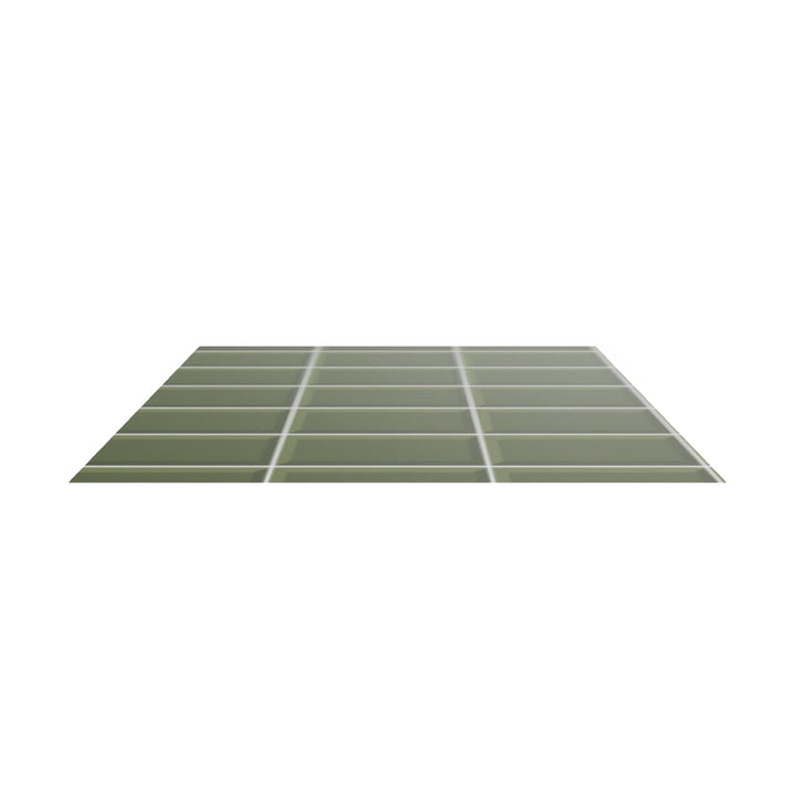 Metro Verde Bottle Green Biselado Brillo 10 x 20cm Ceramic Tile - 1sqm perbox