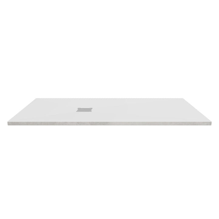 Nuie Pearlstone 1700 x 900mm Slate Rectangular Shower Tray - White