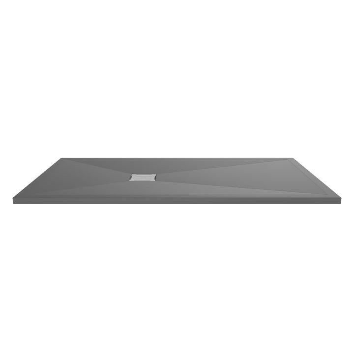 Nuie Pearlstone 1700 x 900mm Slate Rectangular Shower Tray - Grey