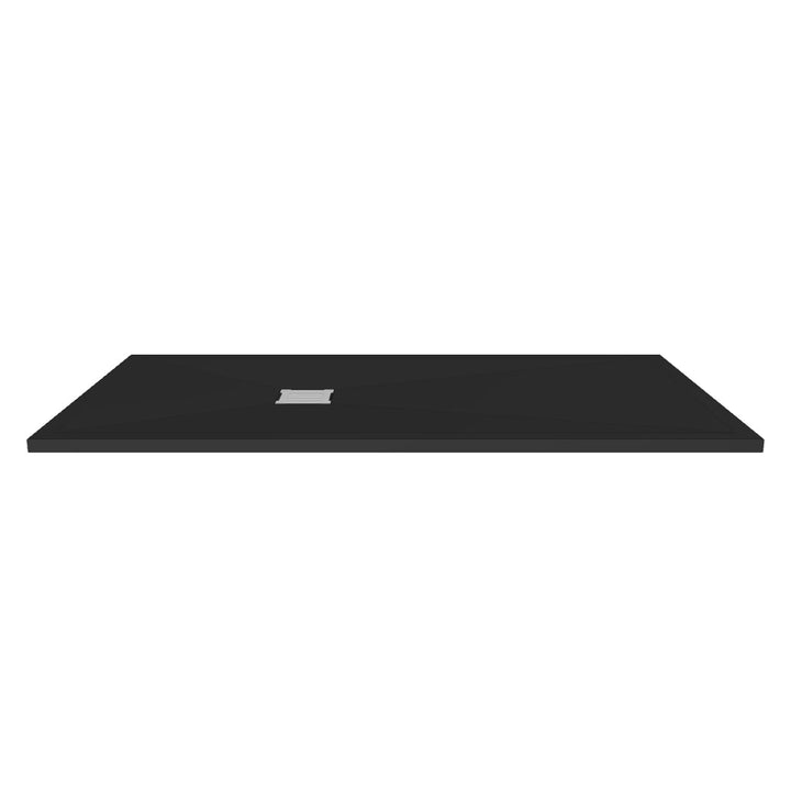 Nuie Pearlstone 1700 x 900mm Slate Rectangular Shower Tray - Black