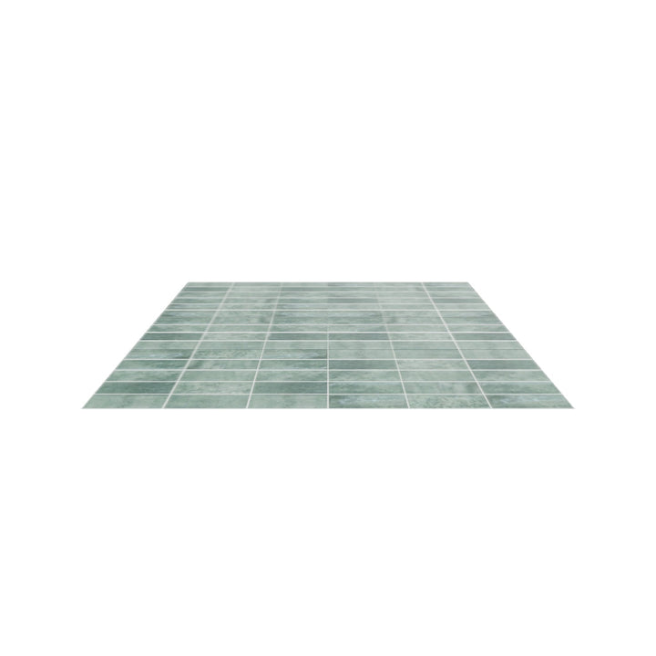 Pool Green Brick Effect 31.6 x 60cm Wall Tile - 1.52sqm perbox