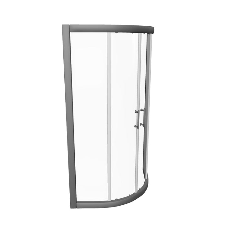Kiimat Six 900mm Quadrant Shower Enclosure - Black