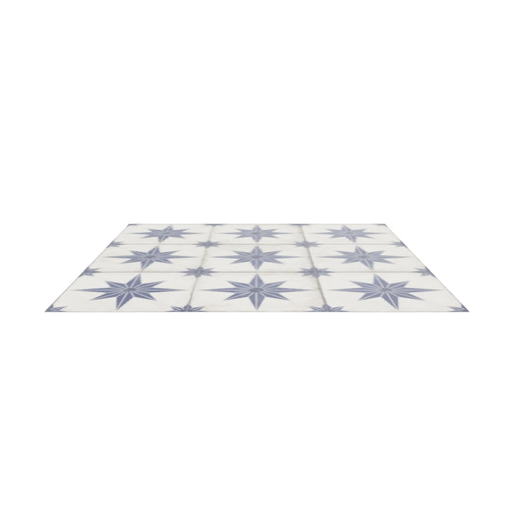 Star Blue Pattern 45 x 45cm Tile - 1.62sqm perbox