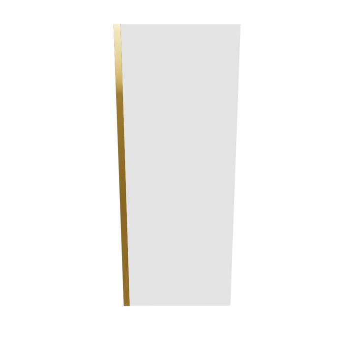 Kiimat Aqua 800mm Wetroom Panel - Brushed Brass