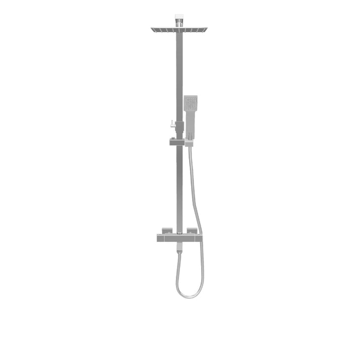 Block Square Rigid Riser Shower with Bath Filler