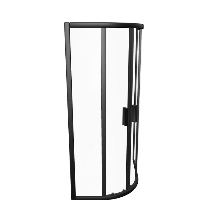 Dene 1000 x 800mm Offset Quadrant Enclosure - Matt Black