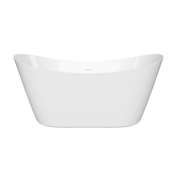 Viktor Benson Taha 1500mm Freestanding Double Ended Bath with White Waste