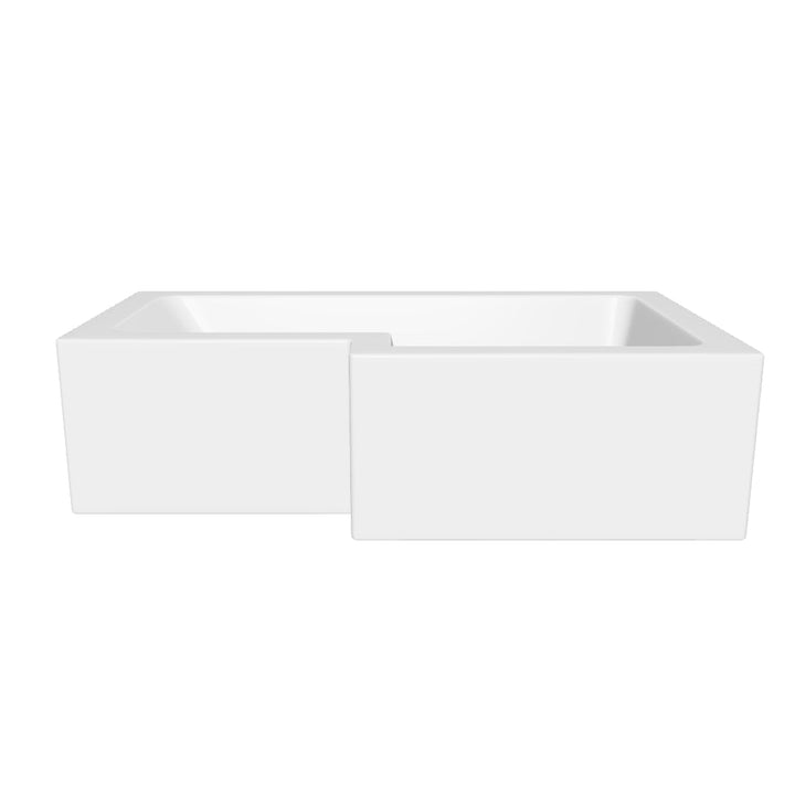 1500mm L Shape Shower Bath &amp; Screen - Left Hand