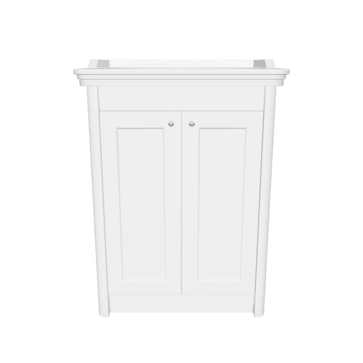 Victoriana 650mm Traditional Vanity Unit &amp; Basin - Chalk White