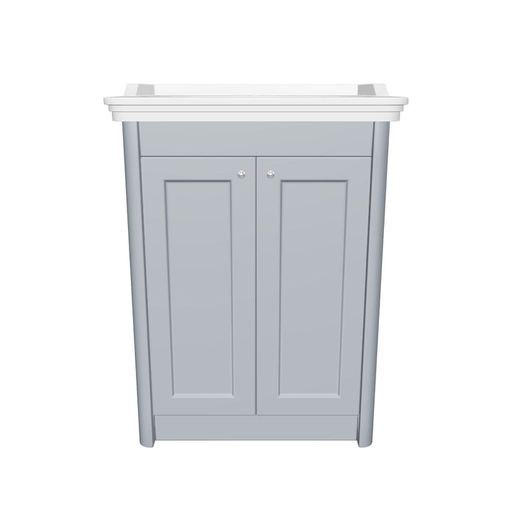Victoriana 650mm Traditional Vanity Unit &amp; Basin - Stone Grey