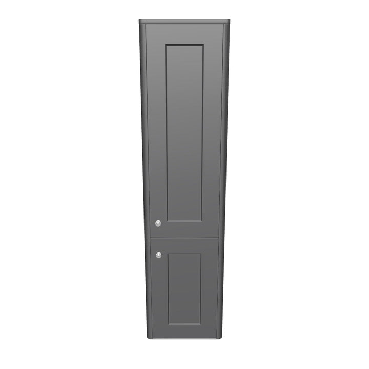 Victoriana Wall Hung Tall Storage Unit - Charcoal Grey