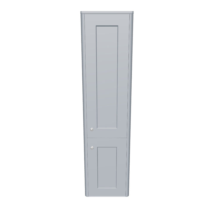 Victoriana Wall Hung Tall Storage Unit - Stone Grey