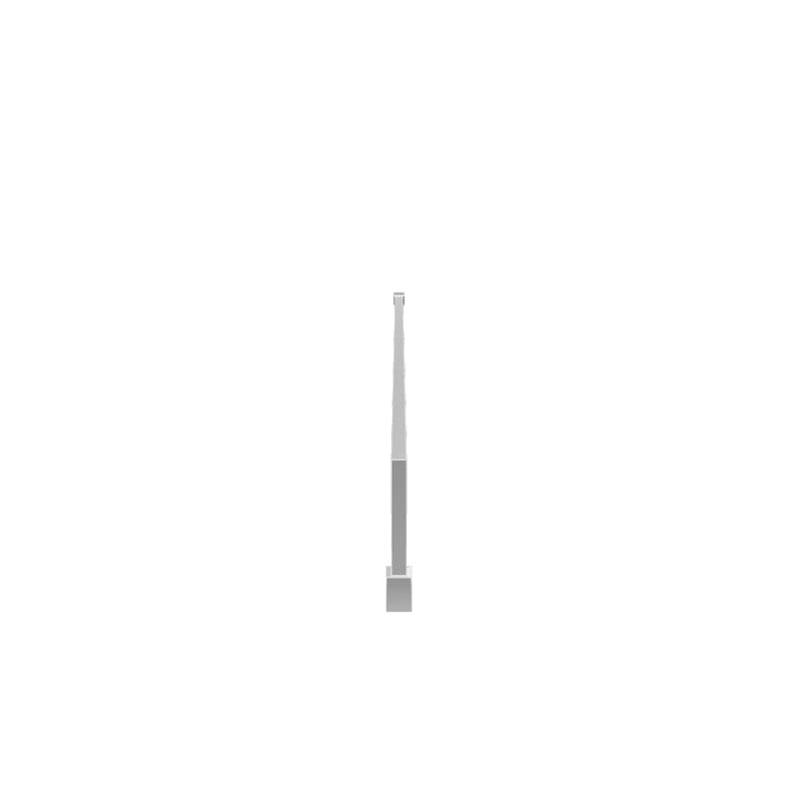 Hudson Reed 1000mm Fluted Wetroom Screen including Support Bar - Chrome