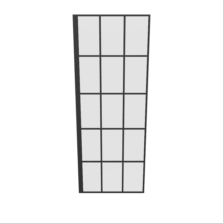 Hudson Reed 760mm Framed Wetroom Screen - Matt Black WRSF076