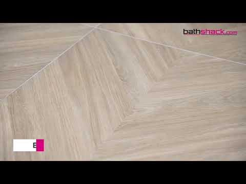 Loire Maple Chevron 60 x 120cm Rectified Matt Porcelain Tile - 1.44sqm perbox