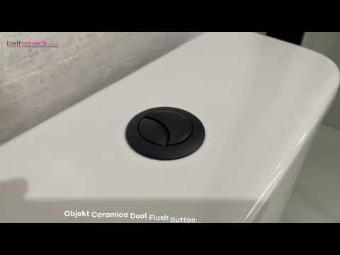 Objekt Ceramica Dual Flush Button - Matt Black