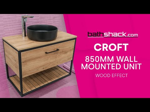 Croft 850mm Wall Hung Unit and Basin