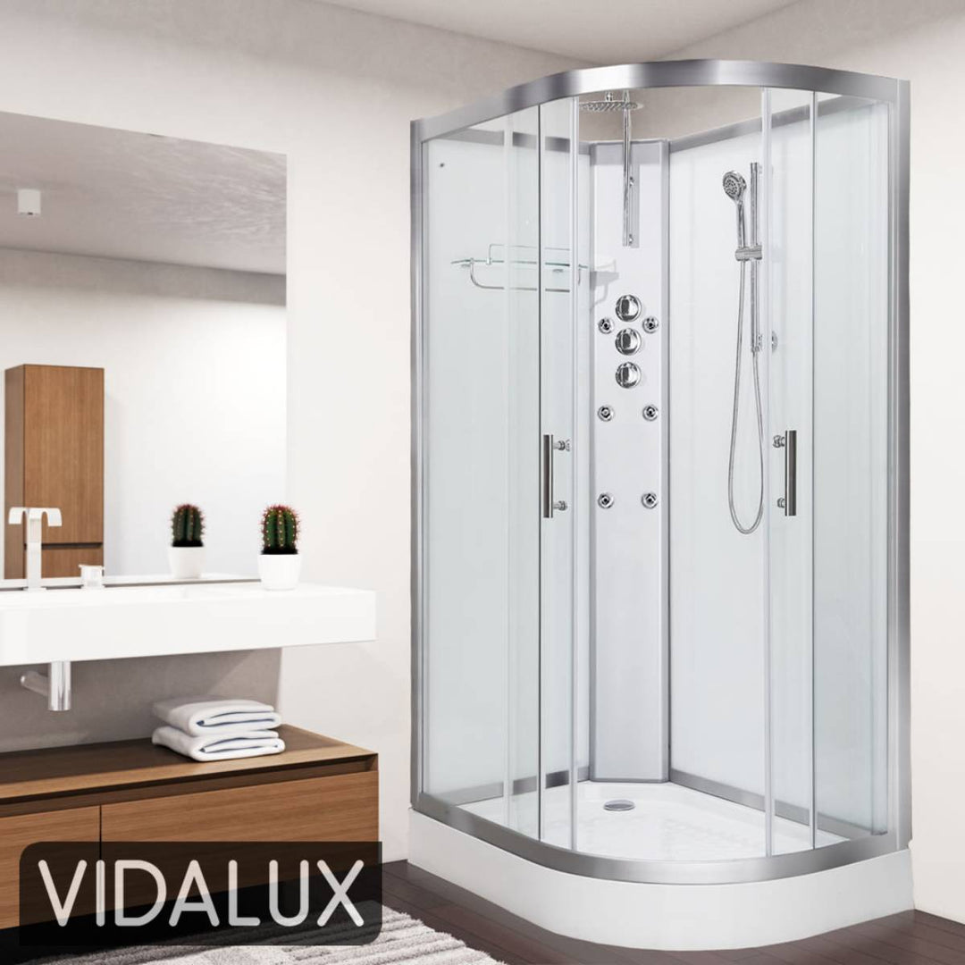 Vidalux Pure 1200mm Shower Cabin Left Hand - White