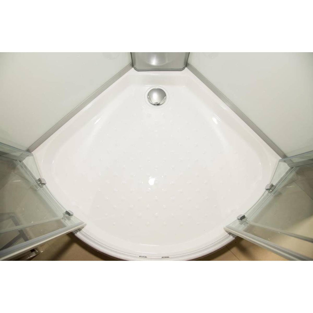 Vidalux Pure Electric 800mm Shower Cabin White - Standard 8.5KW