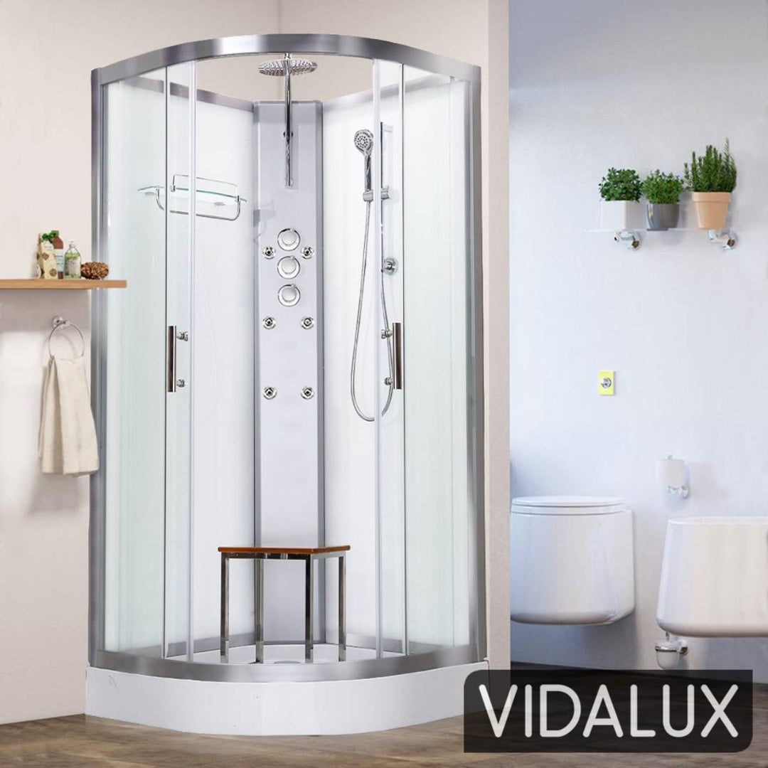Vidalux Pure 1000mm Shower Cabin - White