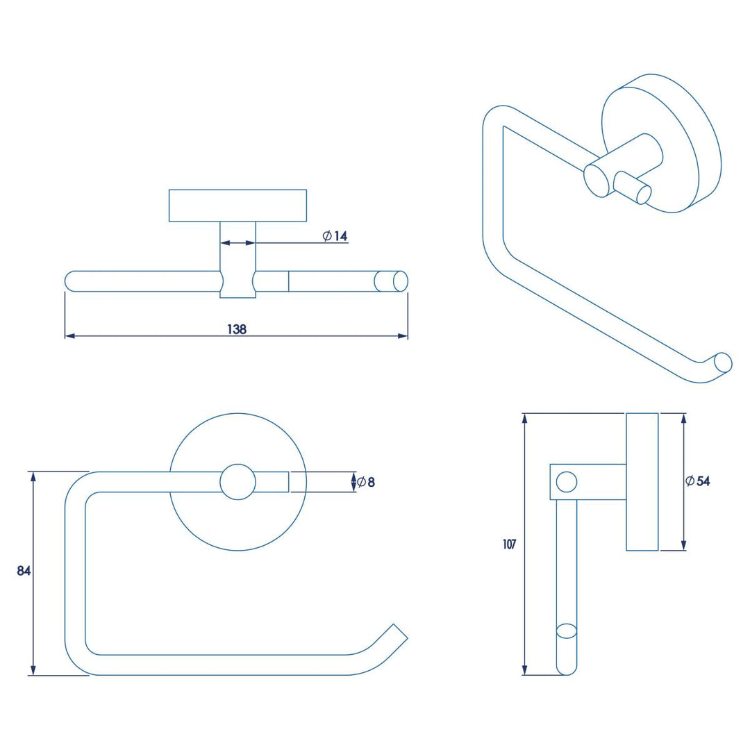 Croydex Pendle Toilet Roll Holder