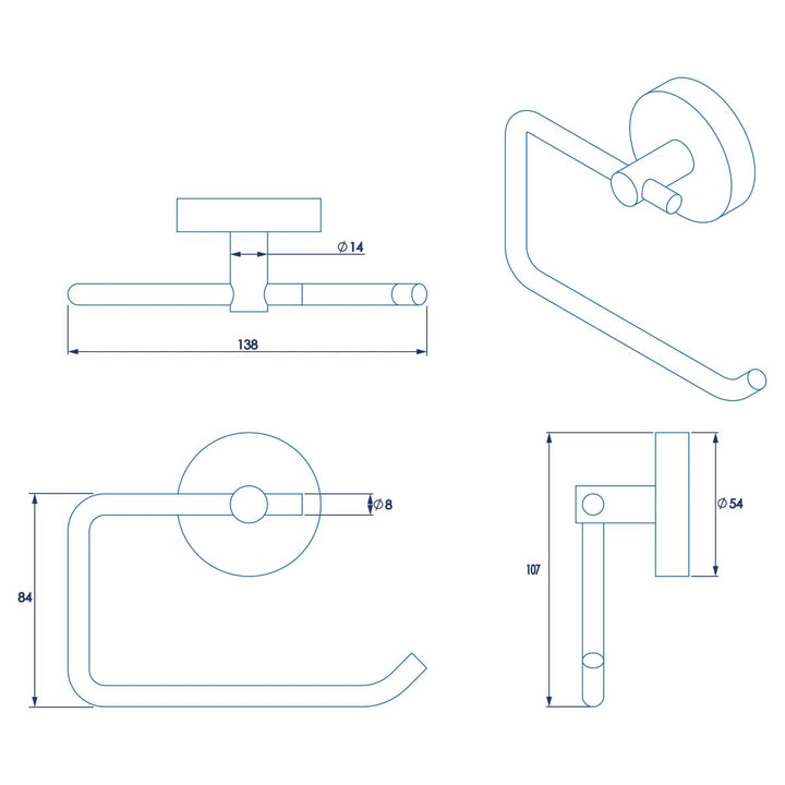 Croydex Pendle Toilet Roll Holder
