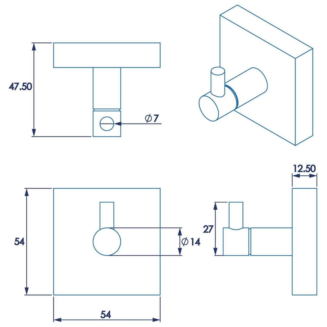 Croydex Chester Robe Hook