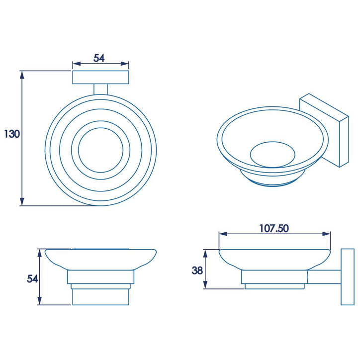 Croydex Chester Soap Dish &amp; Holder