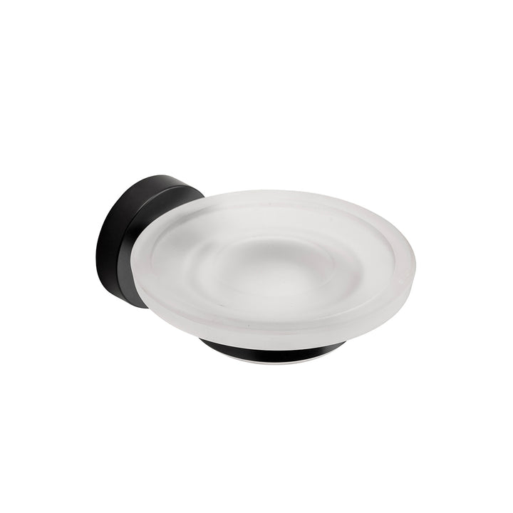 Croydex Flexi Fix Soap Dish &amp; Holder - Matt Black