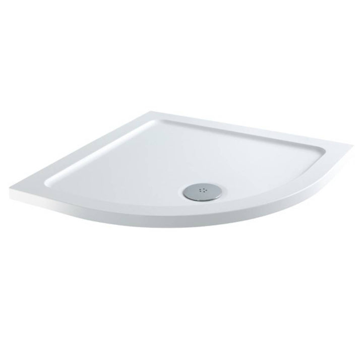 Elements 900mm Quadrant Slim Line Shower Tray with Centre Waste