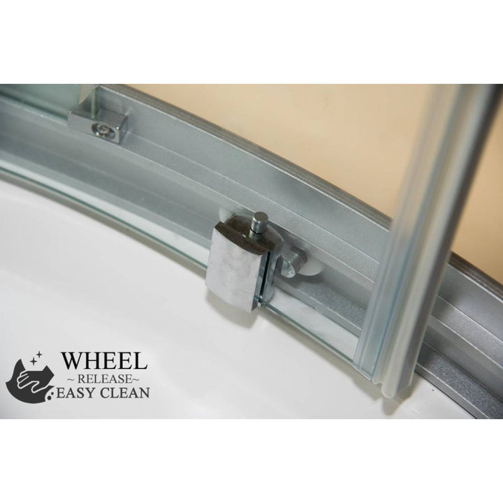 Vidalux Pure 1200mm Shower Cabin Left Hand - Black