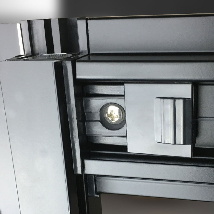 Insignia Platinum Steam Shower 1050 x 850mm - Chrome Frame - Black Carbon