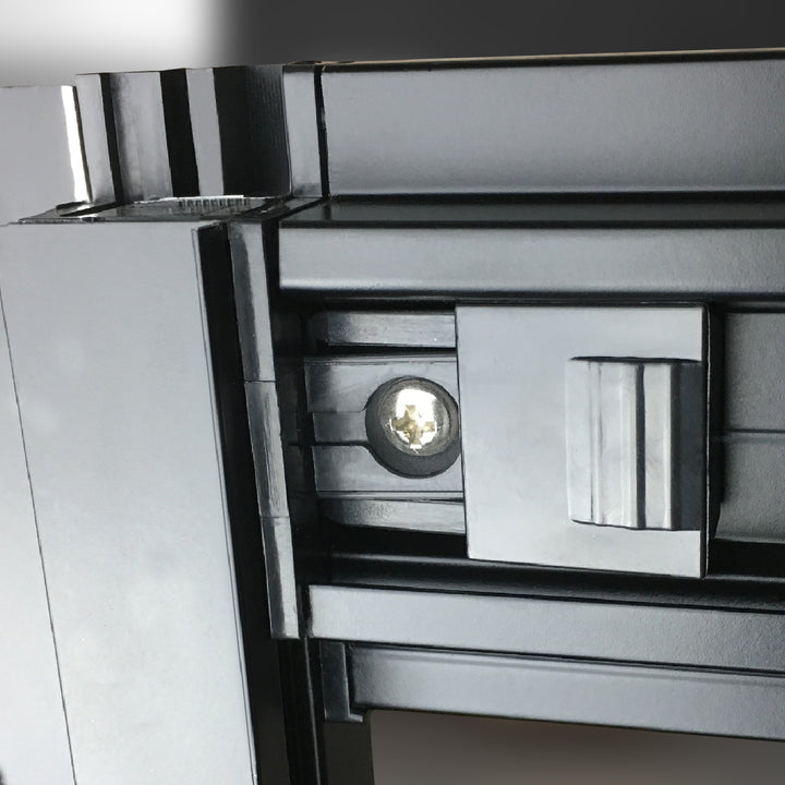 Insignia Quadrant Shower Cabin 900 X 900 Black Frame