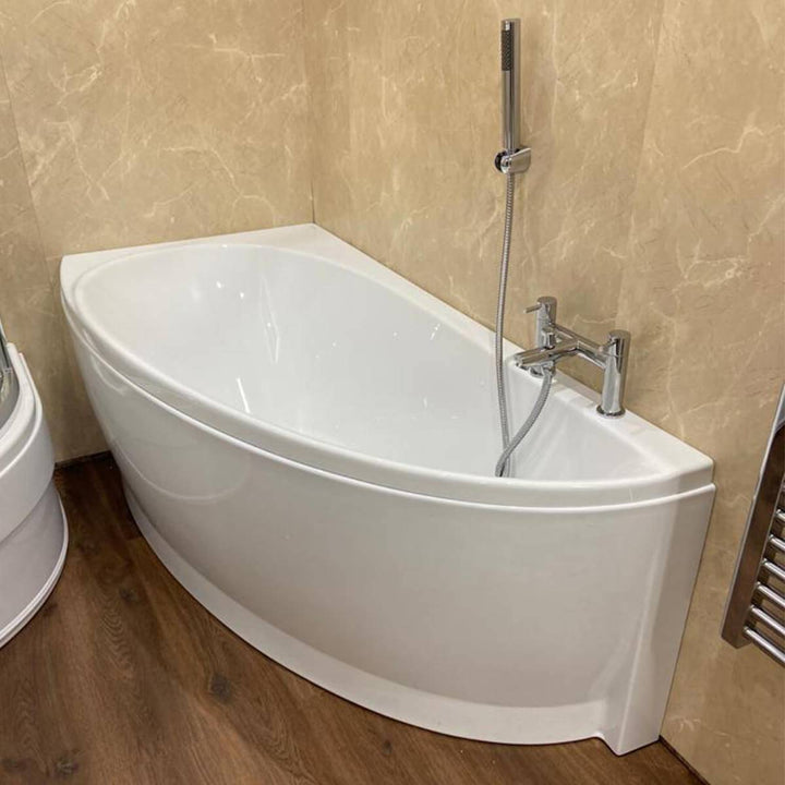 Ravak Avocado 1500 Space Saving Corner Bath &amp; Bath Panel - Left Hand